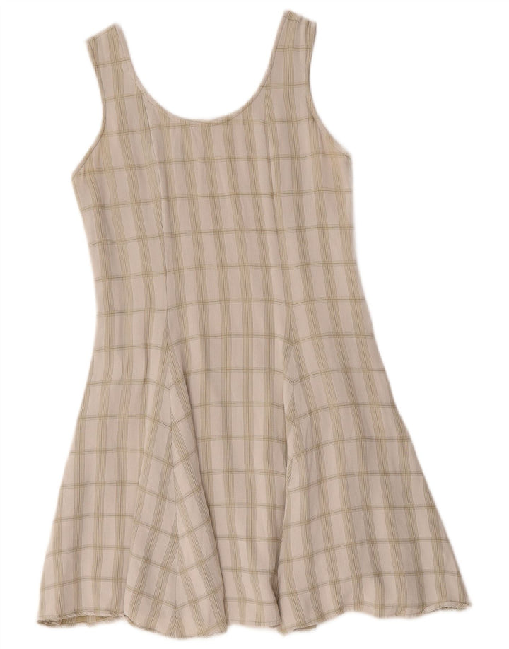 Rochie leagăn fără mâneci pentru femei Bagutta IT 40 Small Green Check