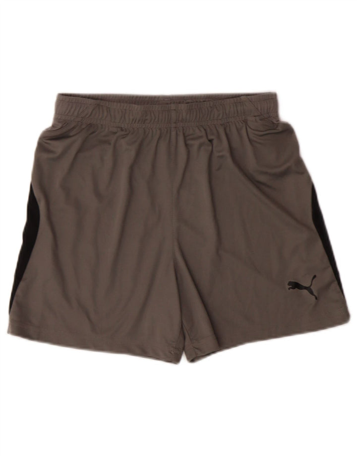 PUMA Boys Sport Shorts 11-12 Years  Grey Colourblock Polyester