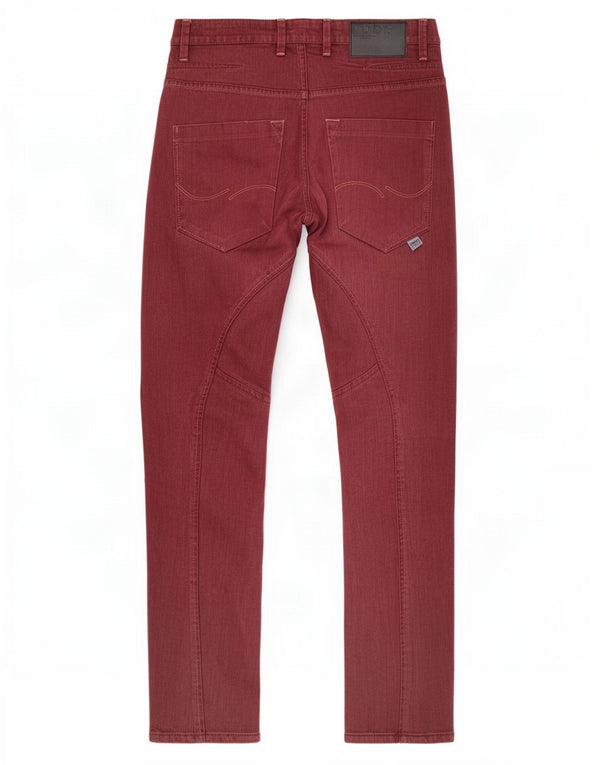 Blugi Jack & Jones Stan Slim pentru bărbați W30 L30 Burgundy