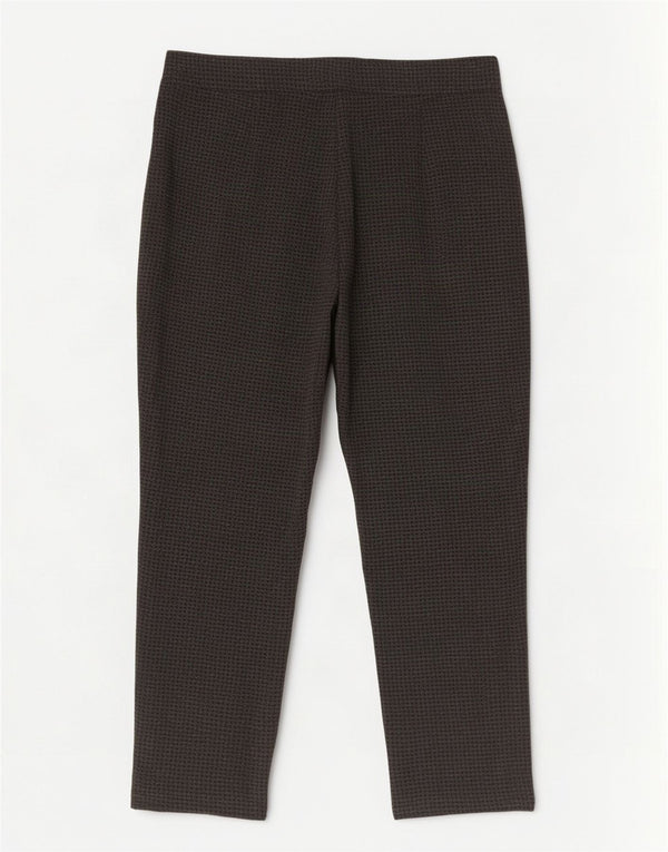 Pantaloni tăiați pentru femei Marks & Spencer UK 18 XL W38 L24 gri Houndstooth