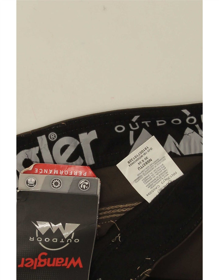 Pantaloni cargo drepti pentru bărbați Wrangler W30 L34 nailon maro