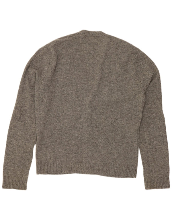 Pulover cardigan pentru bărbați Penguin, lână de miel, gri mediu