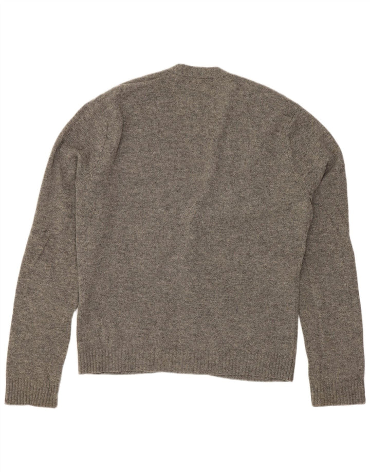 Pulover cardigan pentru bărbați Penguin, lână de miel, gri mediu