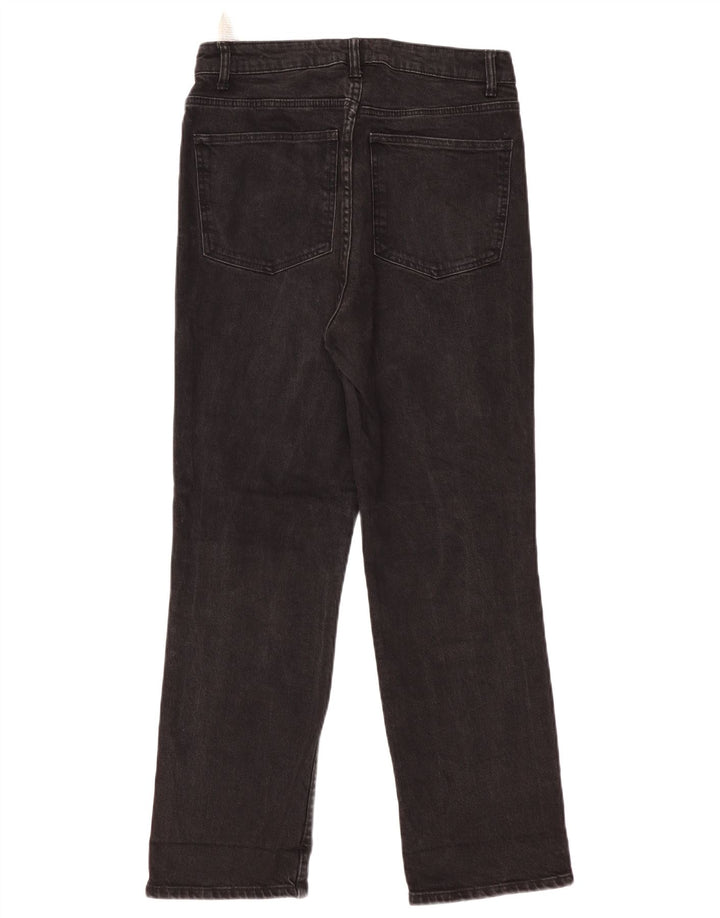Blugi drepti pentru femei Zara EU 42 Large W32 L29 Negri