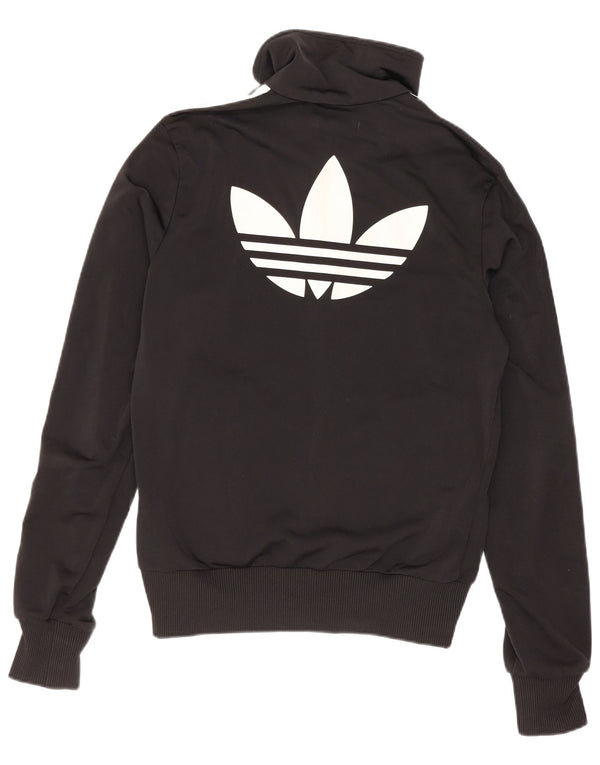 Jachetă de top pentru trening grafic Adidas pentru femei EU 36 Poliester negru mic