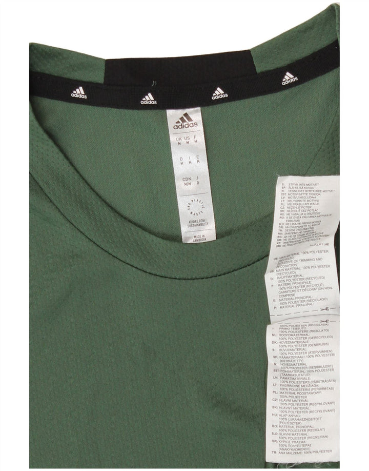 Tricou Adidas Aeroready pentru bărbați Top Medium Verde Poliester