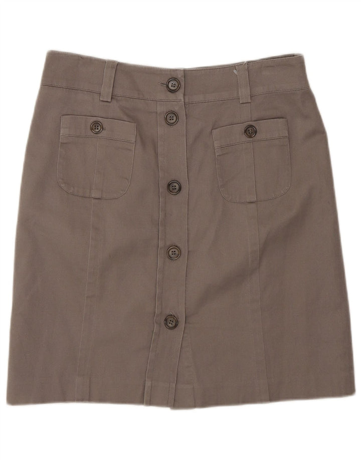 Fusta Midi Oasis pentru femei Oasis US 10 Large W30 Brown Bumbac
