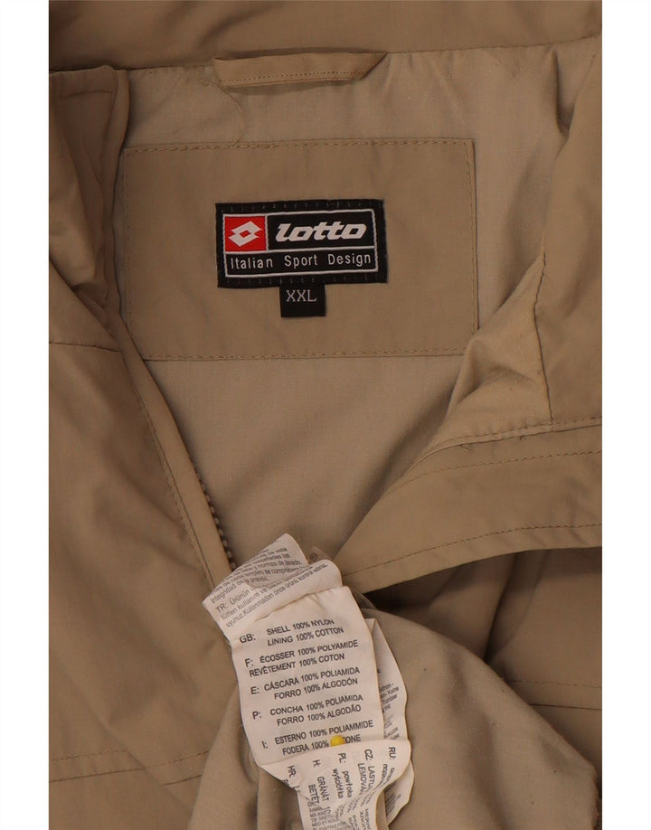 Lotto Bomber Jacket pentru bărbați UK 44 2XL Bej Nailon