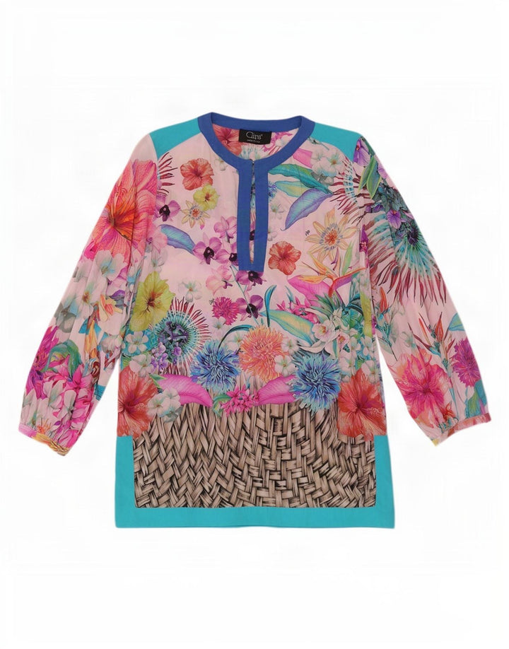 Clips Bluză de plajă cu mâneci lungi pentru femei Top IT 42 Medium Multicolor Floral