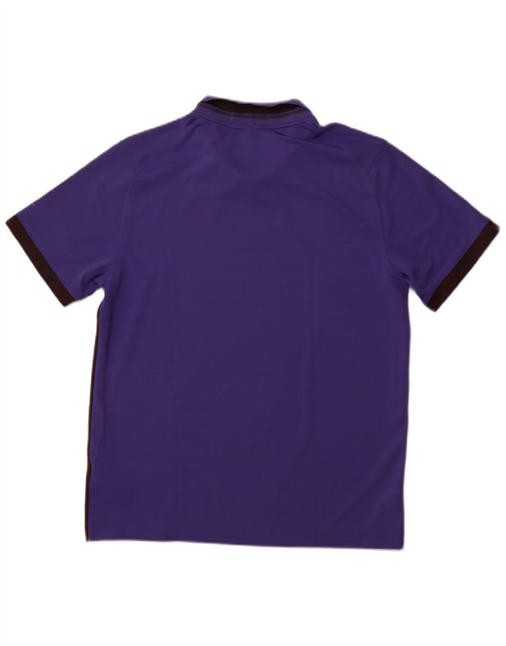 Tricou polo NIKE Dri Fit pentru bărbați, mov mediu, poliester color bloc