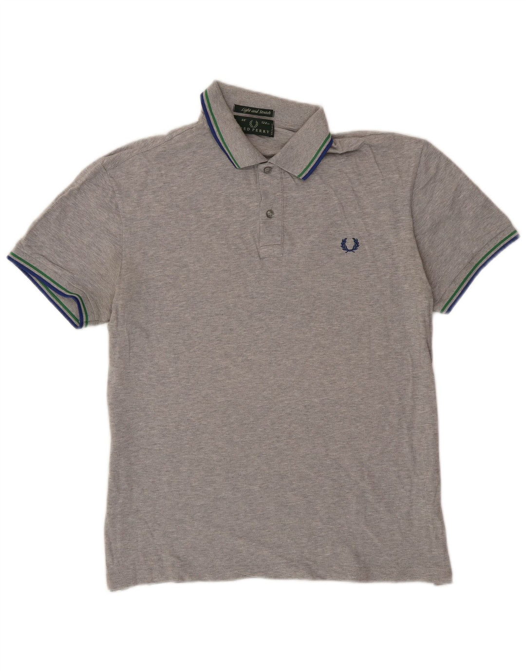 Cămașă polo Fred Perry pentru bărbați, bumbac cu dungi gri mari
