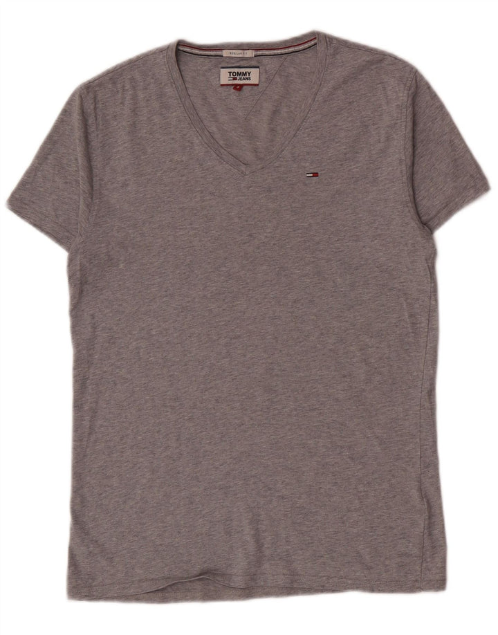 Tricou Tommy Hilfiger pentru bărbați Top mic, gri, bumbac