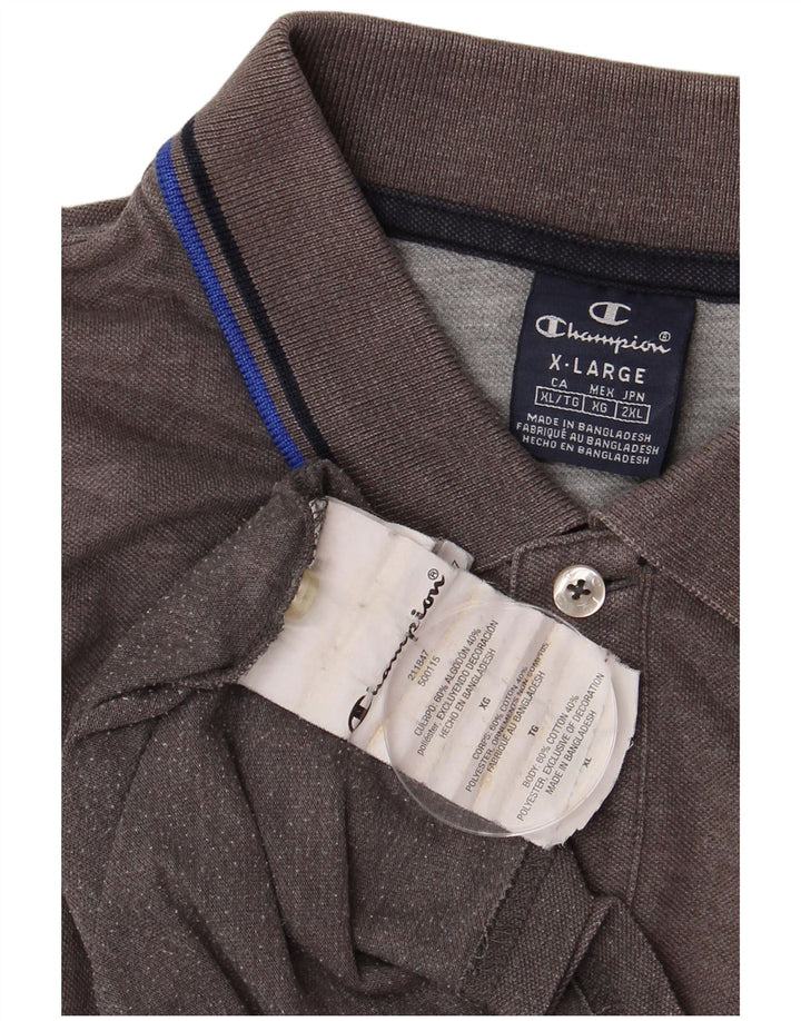 Tricou polo pentru bărbați CHAMPION XL bumbac gri