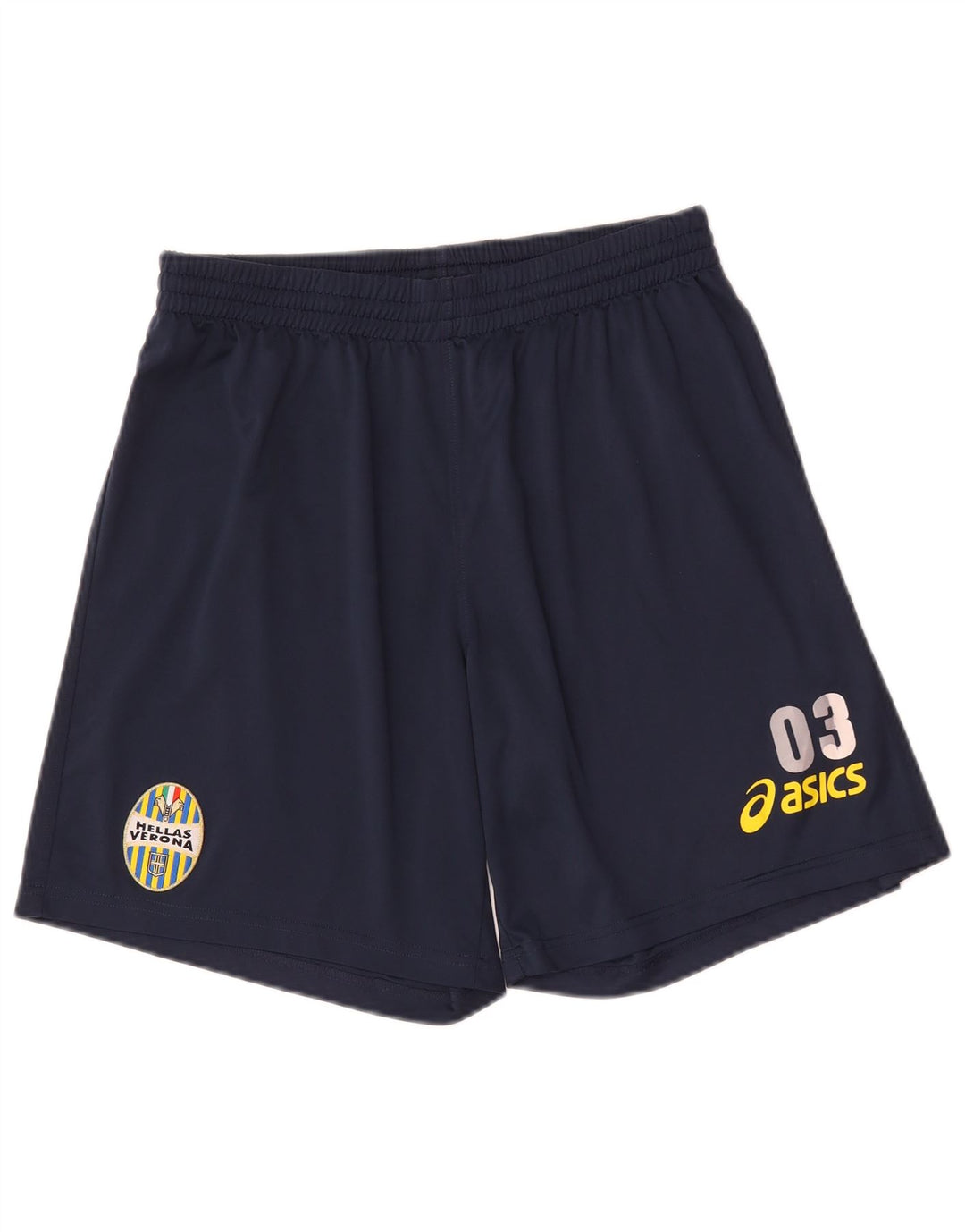 Pantaloni scurți sport grafic Asics HELLAS VERONA pentru bărbați, poliester mediu bleumarin