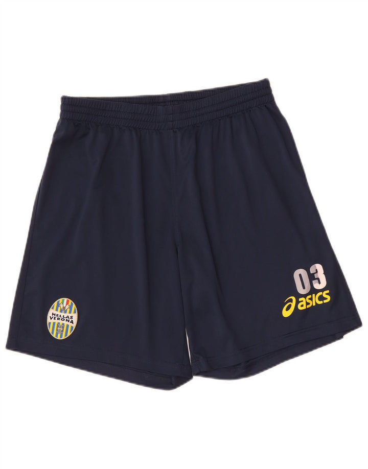 Pantaloni scurți sport grafic Asics HELLAS VERONA pentru bărbați, poliester mediu bleumarin
