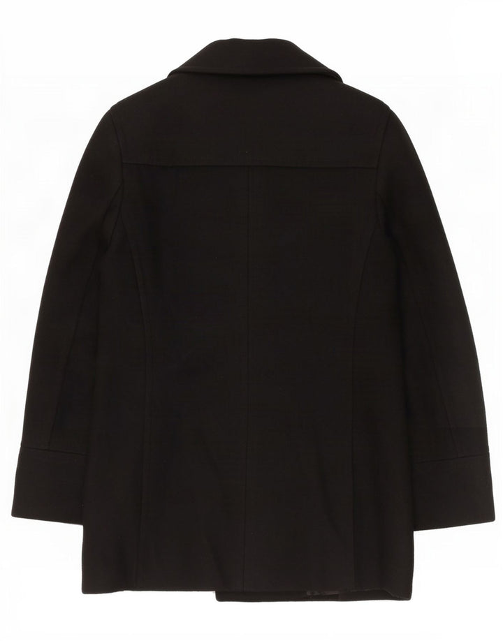 Jachetă Blazer pentru femei Topshop UK 12 Lână neagră medie