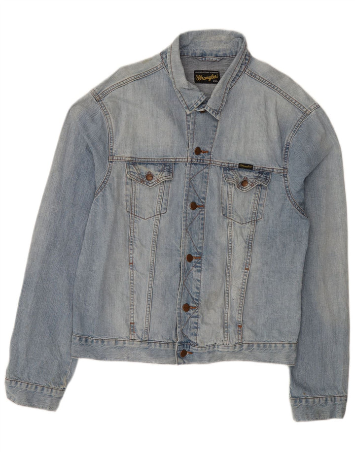 Jachetă de blugi pentru bărbați Wrangler UK 44 2XL Bumbac albastru