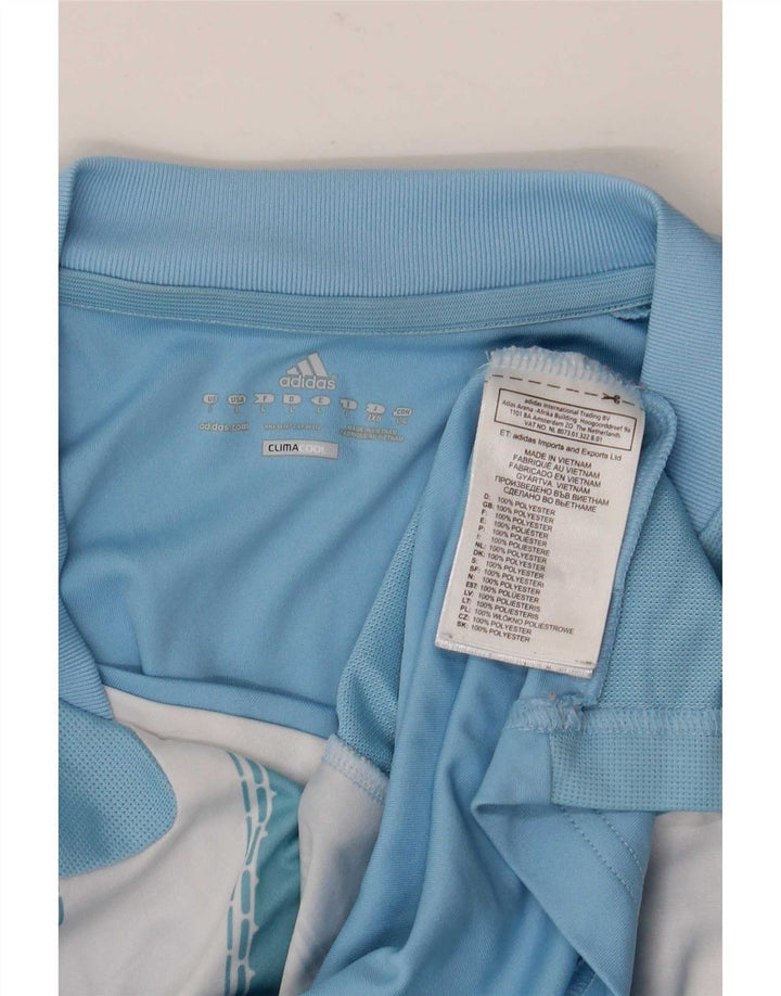 Tricou Adidas Climacool pentru bărbați Top mare poliester cu dungi albastre