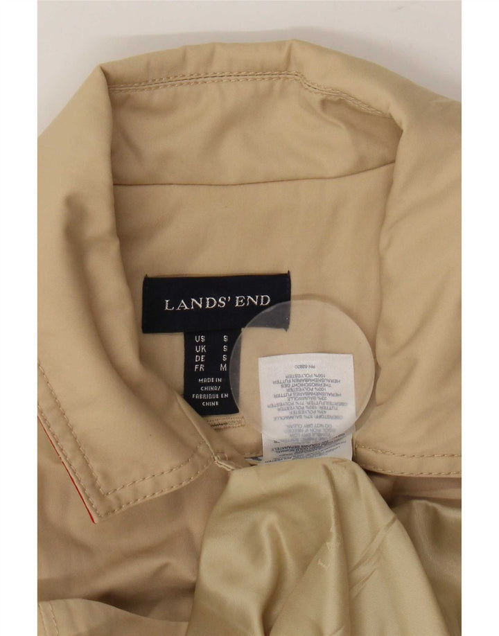Trench pentru femei Lands End UK 10 Bumbac Bej mic