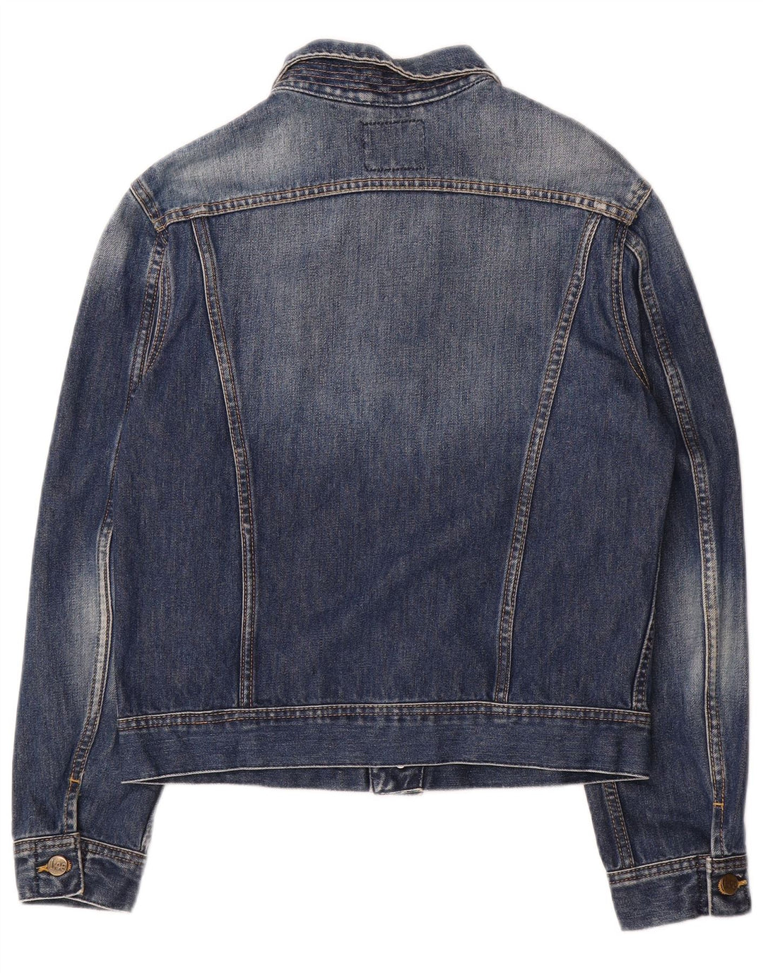 Jachetă de blugi pentru femei Lee UK 16, mare, albastru, bumbac