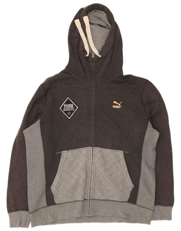 Pulover cu capota cu fermoar Puma pentru bărbați, XL, gri Check