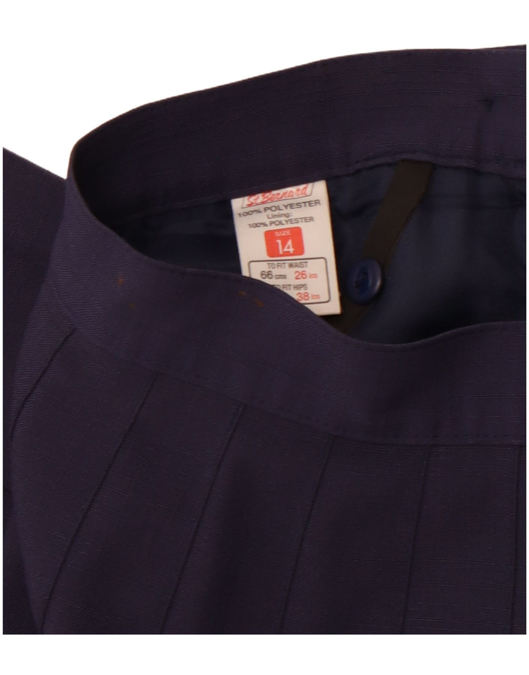 SF. BERNARD Fustă A-Line cu talie înaltă pentru femei UK 14 Medium W28 Bleumarin