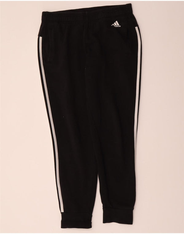 Adidas Womens Tracksuit Trousers Joggers UK 12/14 Medium Black Cotton
