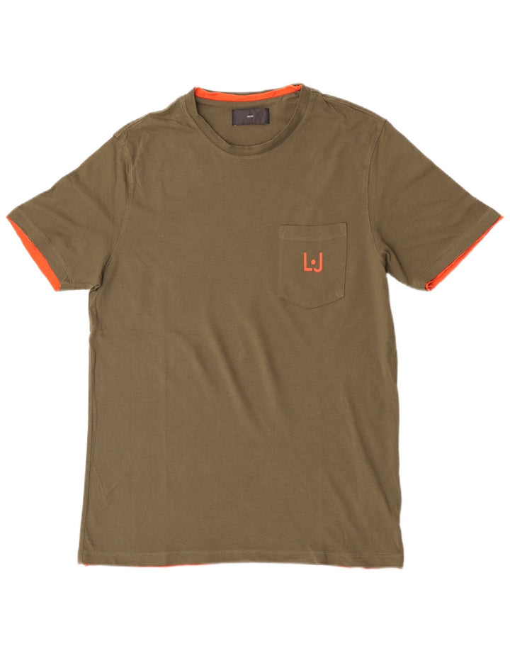 Tricou bărbați Liu Jo Top mare din bumbac kaki