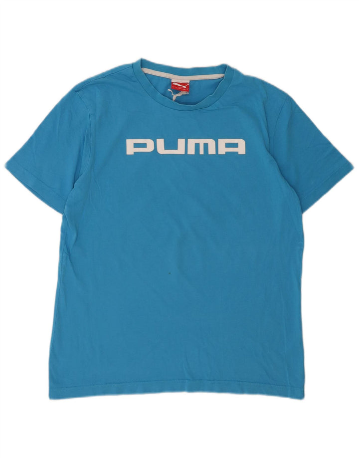 Tricou grafic PUMA pentru bărbați Top mic, albastru, bumbac