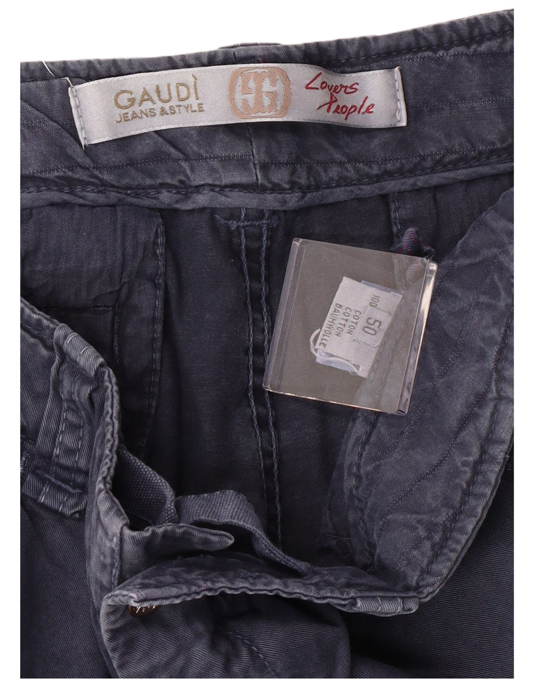 Pantaloni scurți pentru bărbați Gaudi Graphic Cargo IT 50 Large W34 Bumbac bleumarin