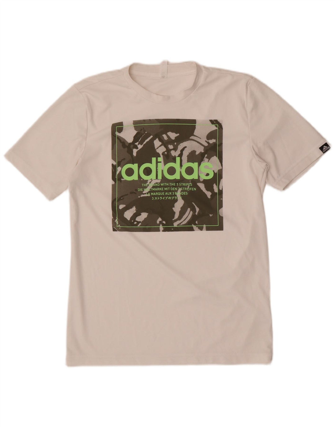 Tricou cu grafică pentru bărbați Adidas Prime Blue Top mic alb
