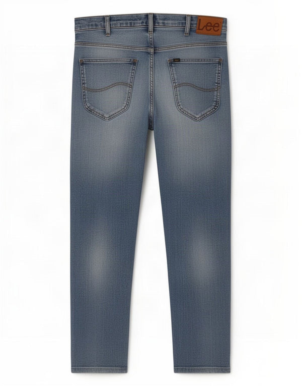 Lee Mens Daren Straight Jeans W36 L28 Blue Cotton