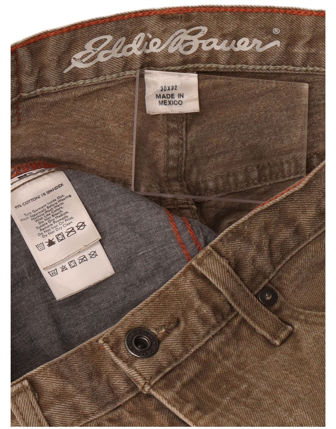EDDIE BAUER Blugi slim pentru bărbați W30 L32 bumbac bej