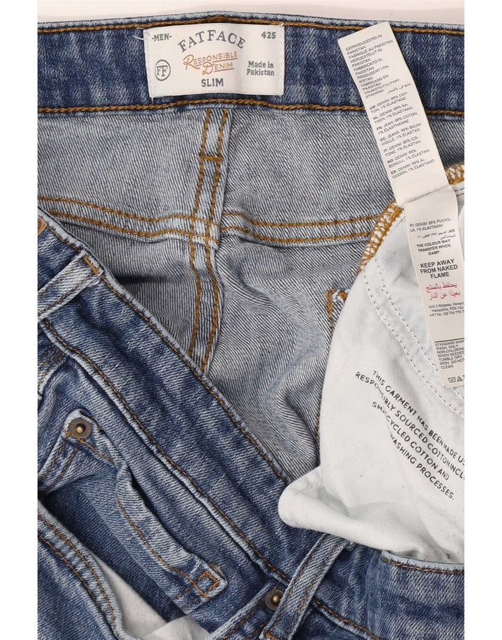 Blugi slim pentru bărbați Fat Face W42 L28 Bumbac albastru