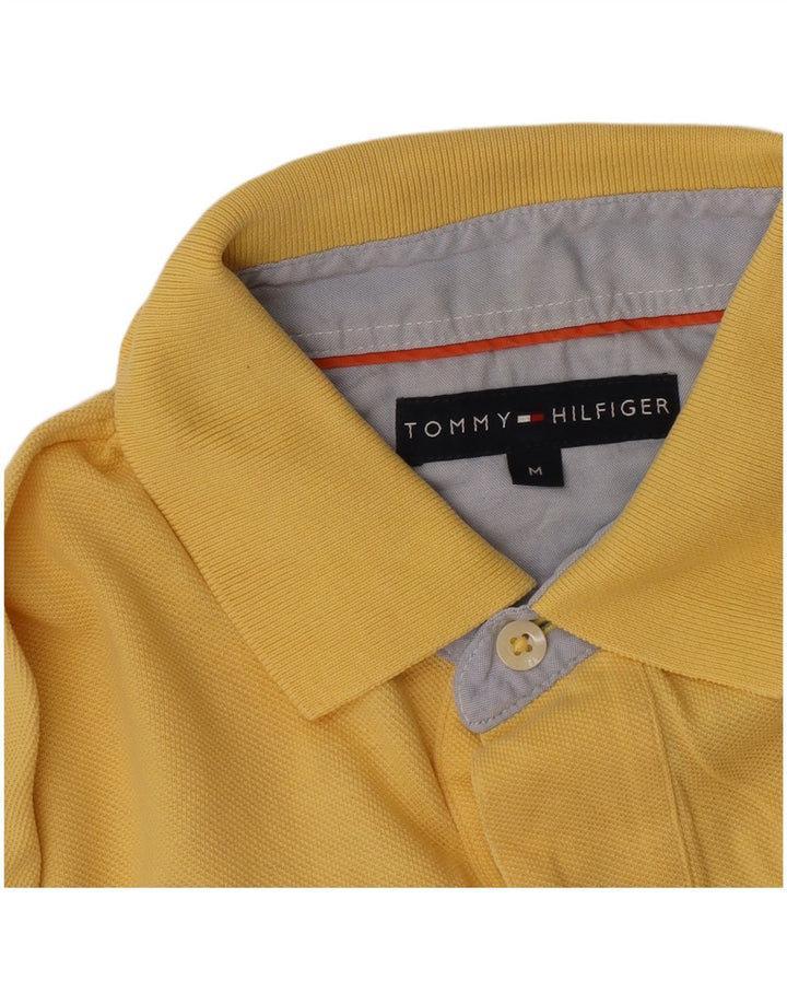 Tricou polo Tommy Hilfiger pentru bărbați, galben mediu