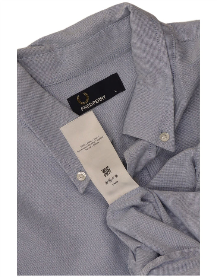 Cămașă Fred Perry pentru bărbați, mare, albastru, bumbac