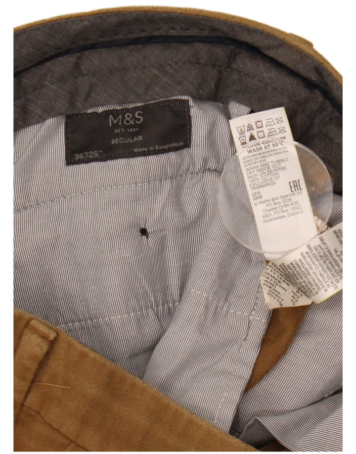 Pantaloni Capri obișnuiți pentru bărbați Marks & Spencer L36 L23 bumbac bej