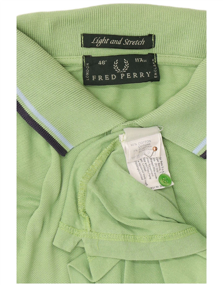 FRED PERRY Tricou polo pentru bărbați, verde mare