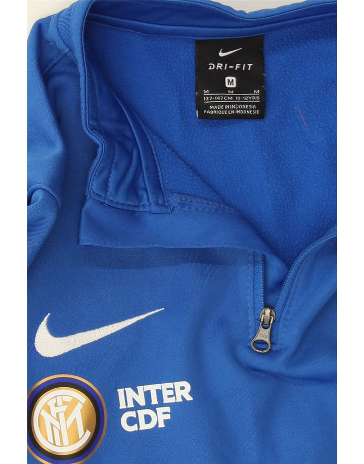 Pulover Nike pentru băieți cu grafic Inter Milan, 10-11 ani, albastru mediu