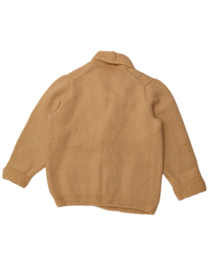 Pulover cardigan deschis pentru femei VINTAGE UK 16 mare bej