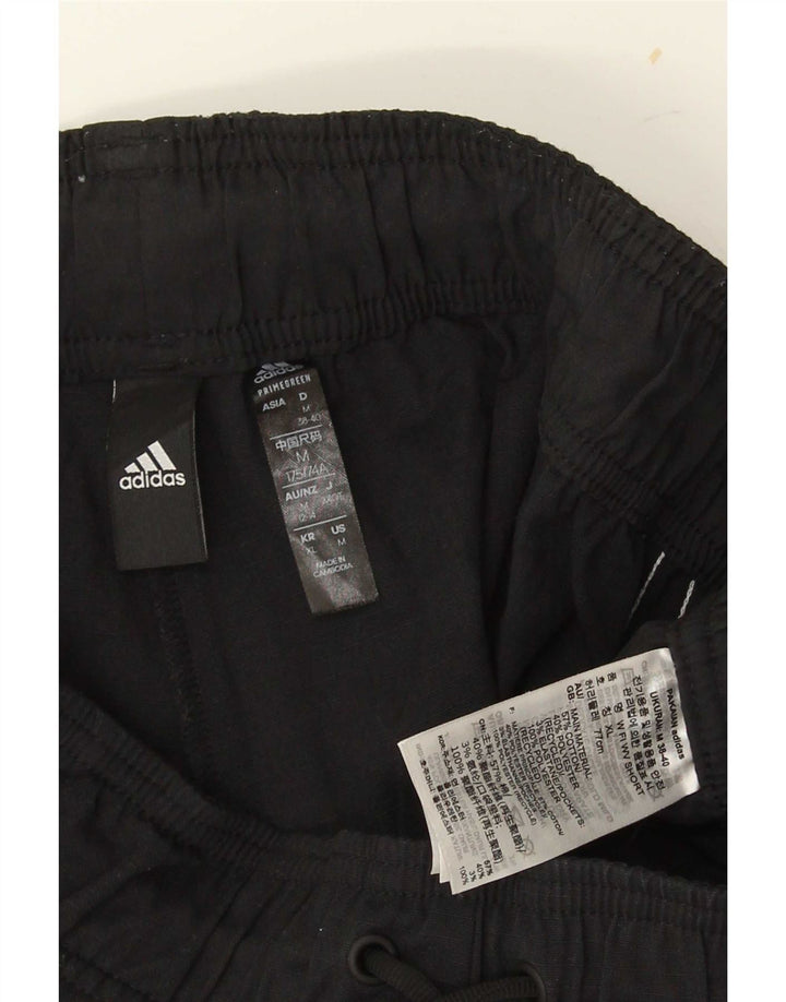 Pantaloni scurți sport pentru bărbați Adidas, bumbac mediu negru