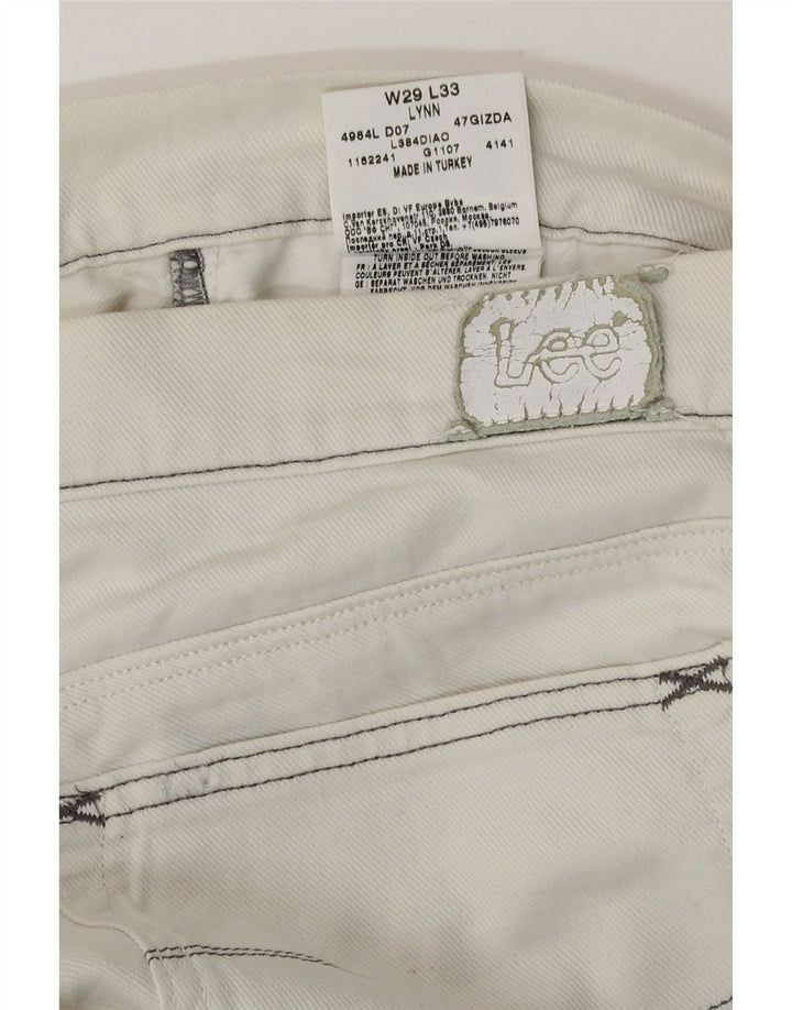 Blugi Lee Lynn Slim pentru femei W29 L33 bumbac alb