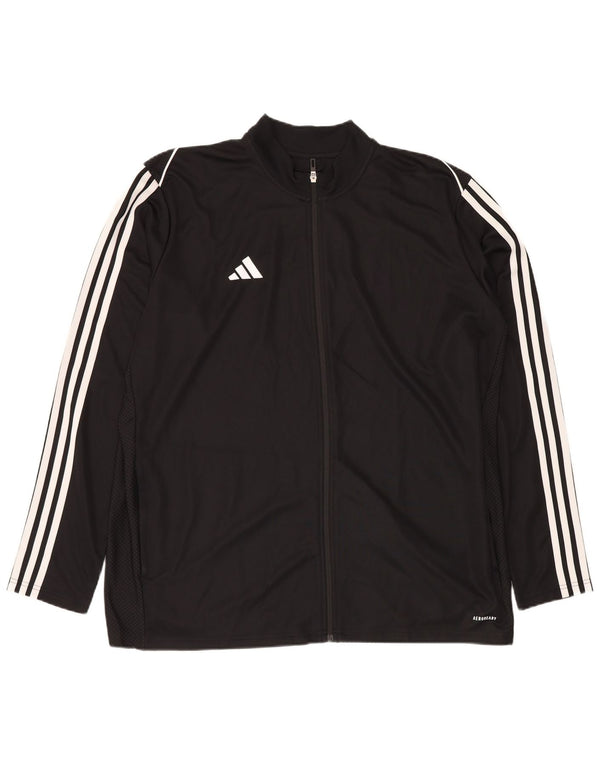 Jachetă de trening ADIDAS Aeroready Slim Fit pentru bărbați, poliester negru 2XL