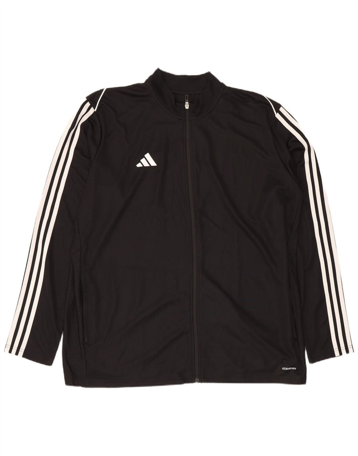 Jachetă de trening ADIDAS Aeroready Slim Fit pentru bărbați, poliester negru 2XL