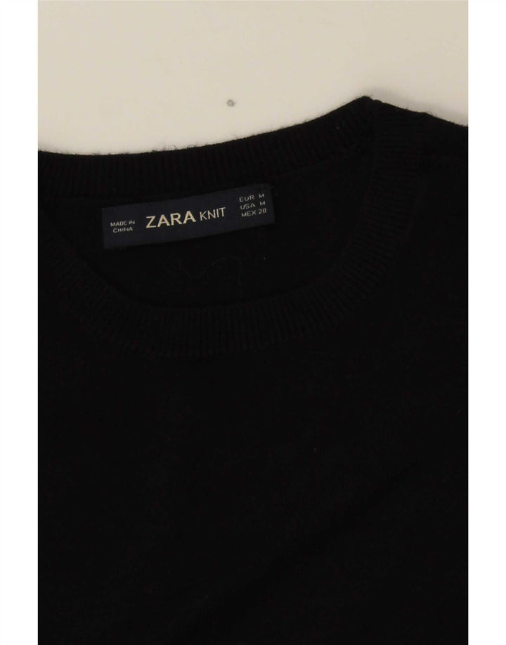 Pulover pentru damă Zara, cu gâtul turn, Marea Britanie 12 Medium Bleumarin