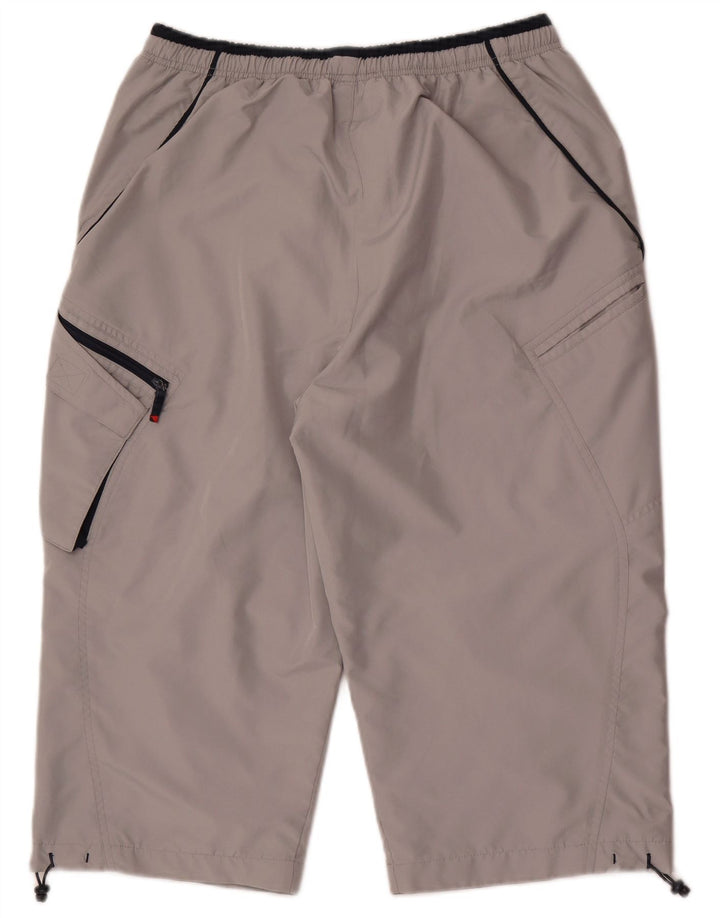 Pantaloni scurți sport Bermuda Reebok pentru bărbați, mari, gri din poliester