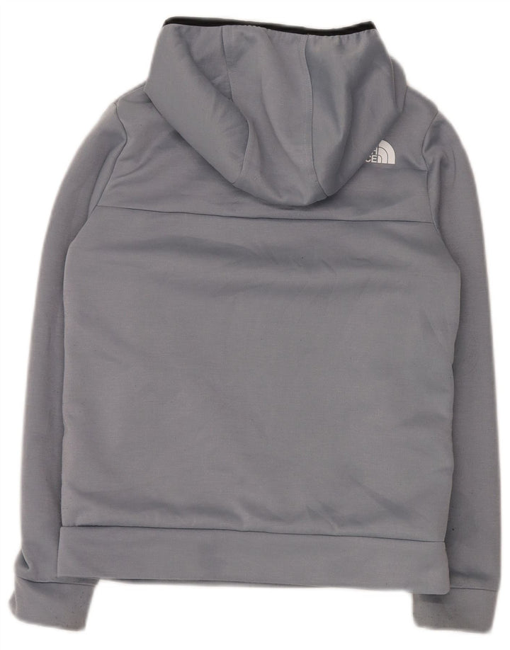The NORTH FACE Pulover cu glugă cu fermoar cu grafic pentru băieți 14-15 ani XL gri
