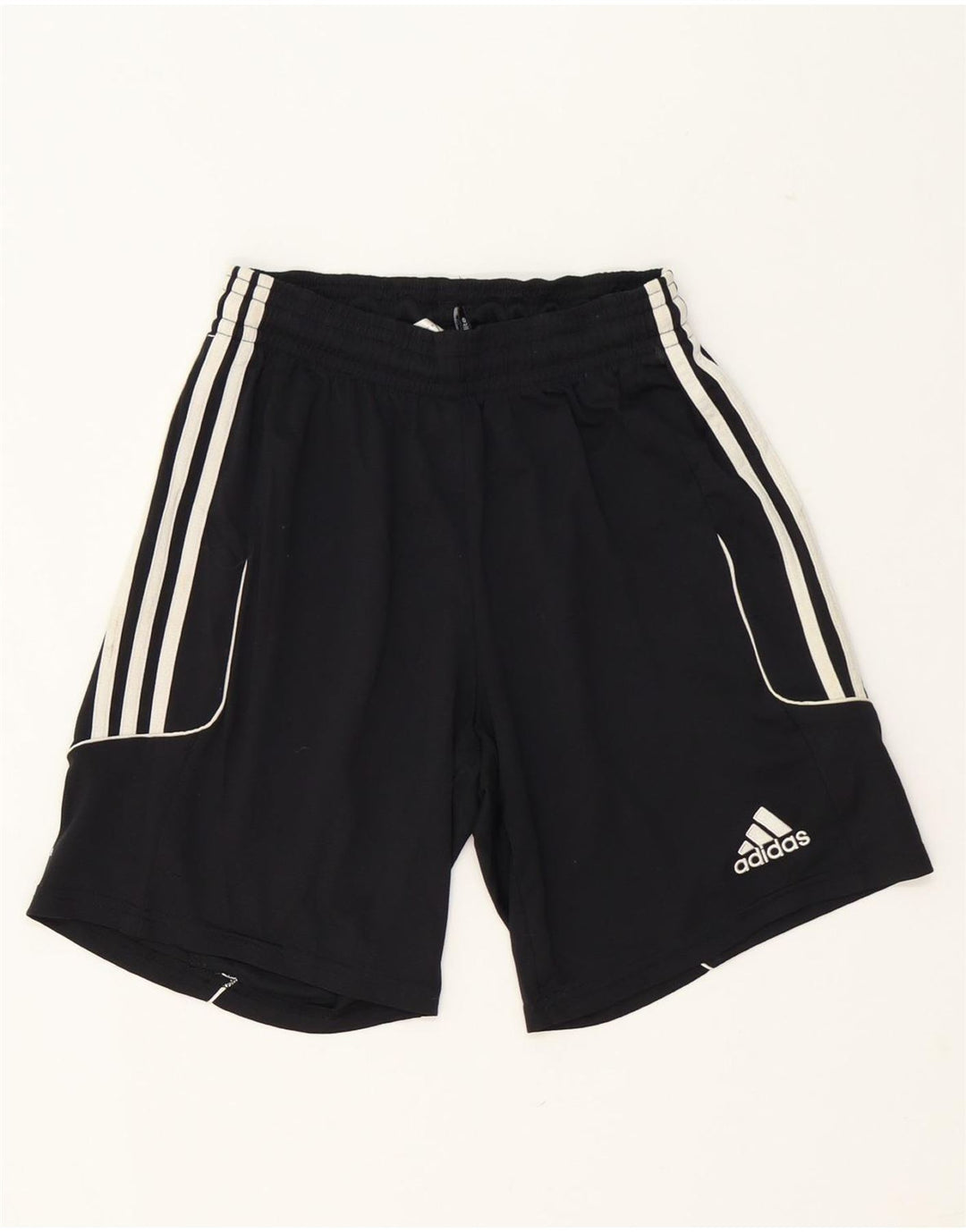 ADIDAS Boys Climalite Sport Shorts 7-8 Years Small  Black Polyester Vintage Adidas and Second-Hand Adidas from Messina Hembry 