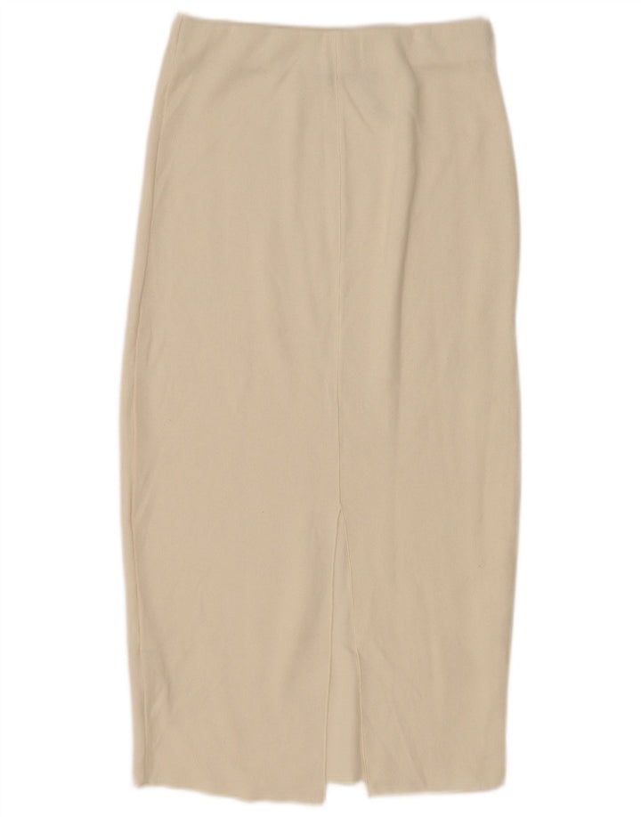 Fusta Midi pentru Damă Zara Mic W26 Bumbac Alb