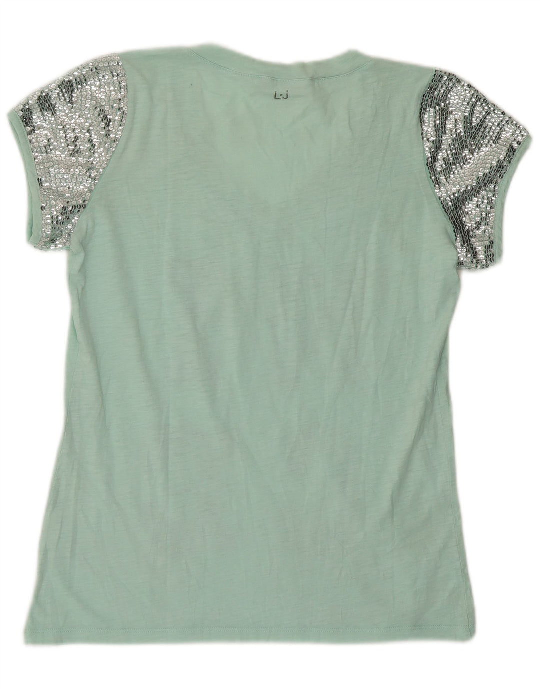 Tricou grafic Liu Jo pentru femei Top UK 12 Medium Green Modern